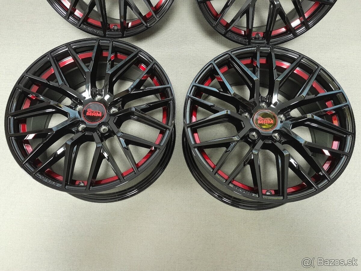 Alu disky R18 5x112 Et45 8J MAM RS4 BPRI Škoda Seat Audi Vw - 2