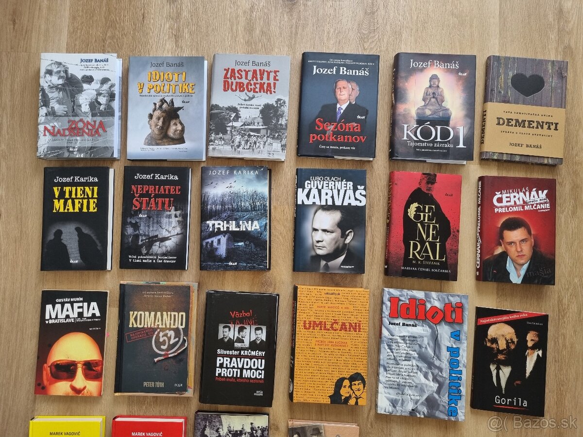 Rôzne knihy Fico, Černák, Banáš, Karika, Šebo a iní - 2