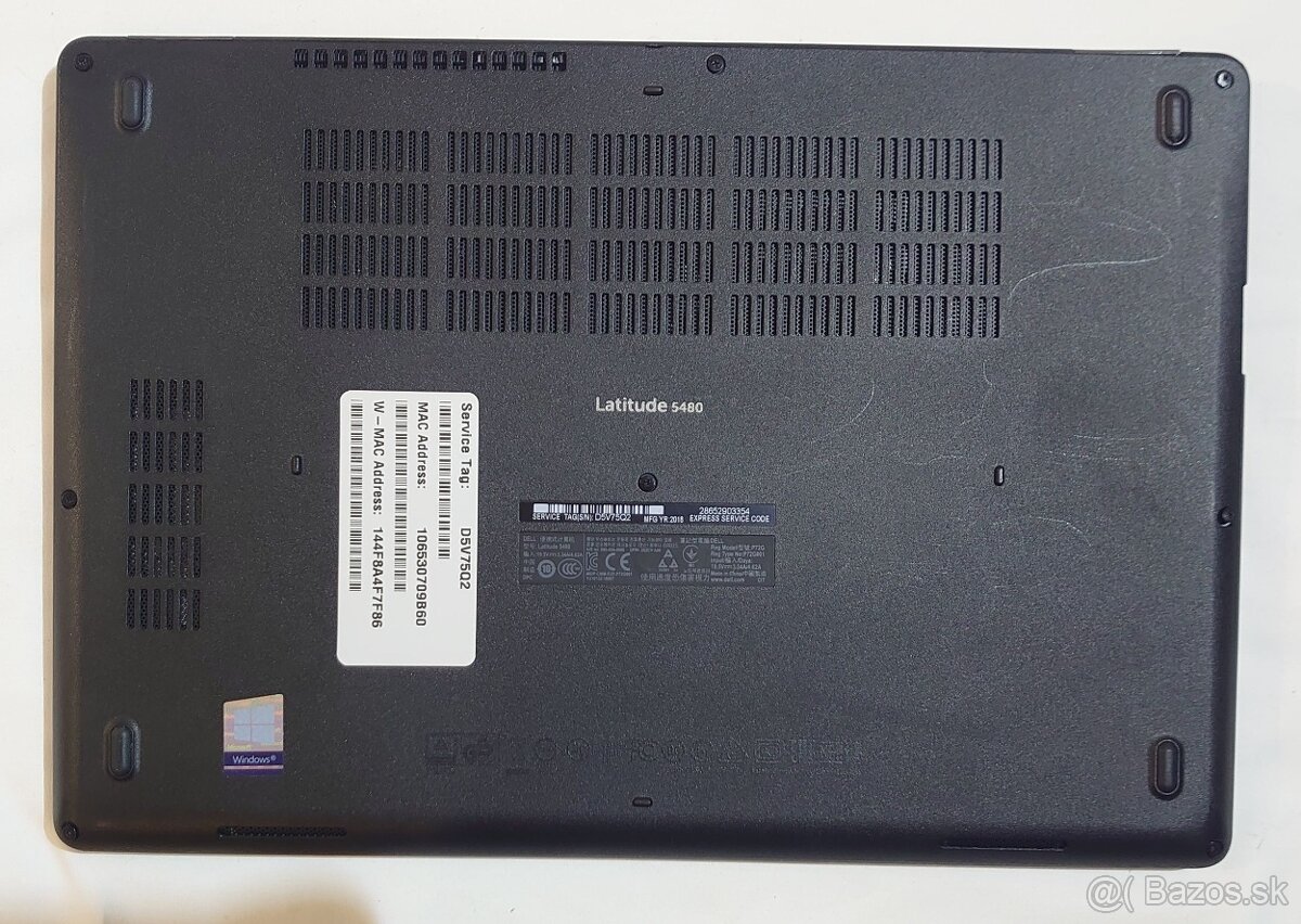 Dell Latitude 5480, i5-6300U, 14" - 2