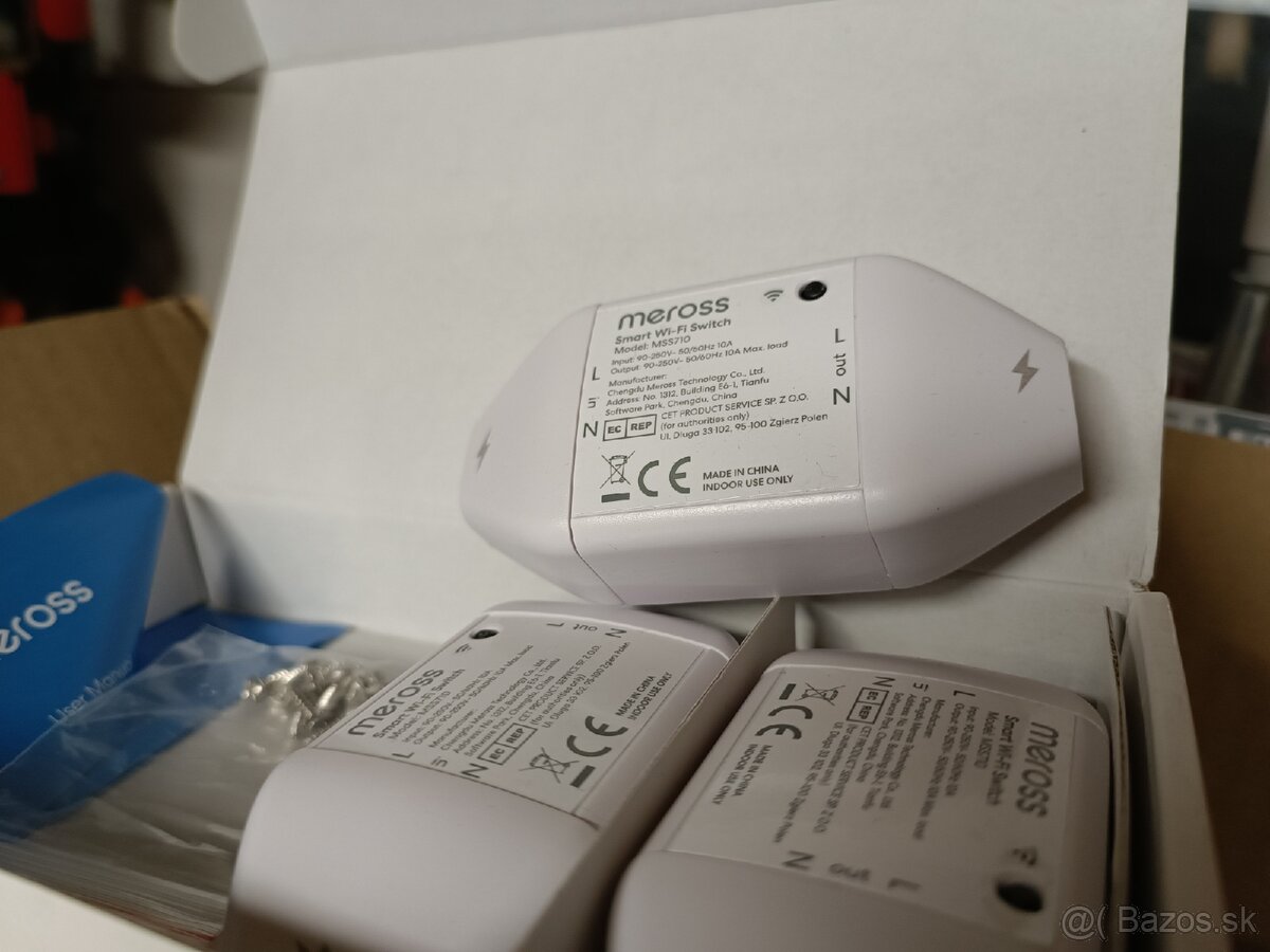 Smart Wi-Fi spínač Meross MSS710 – 3 ks (Nové) - 2