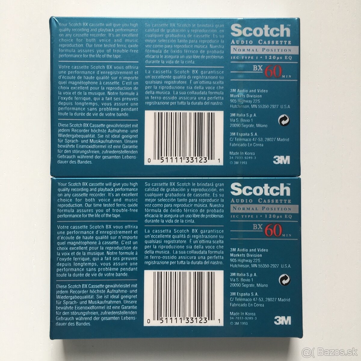 AUDIOKAZETY - MC KAZETY - SCOTCH BX 60 NORMAL - 2