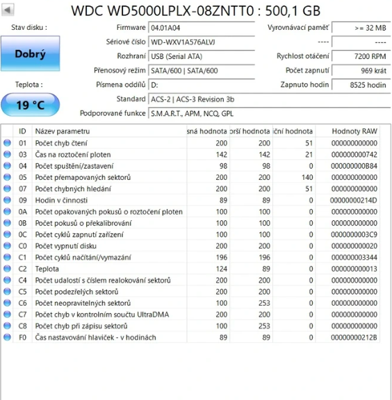 2,5" HDD WD Black 500GB 7200 ot/m - 2