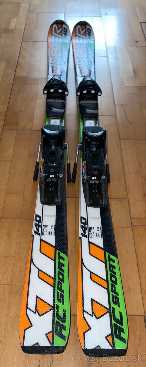 Lyže Fischer RC Sport XTR 140 s viazaním – výborný stav - 2