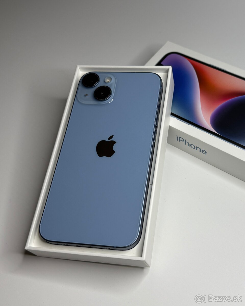 iPhone 14 Blue 128 GB + kvalitný kryt Burga ZADARMO - 2