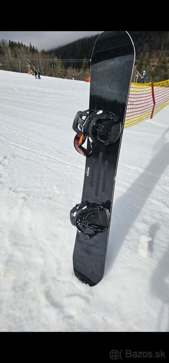 Snowboard set Raven 157 + Salomon BOA – Ako nový - 2
