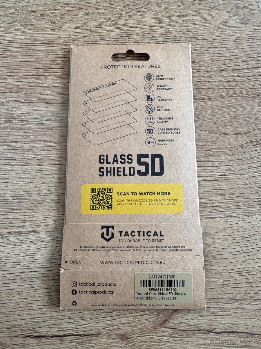 Sklo na iPhone 13/13Pro/14/16e - nove - 2