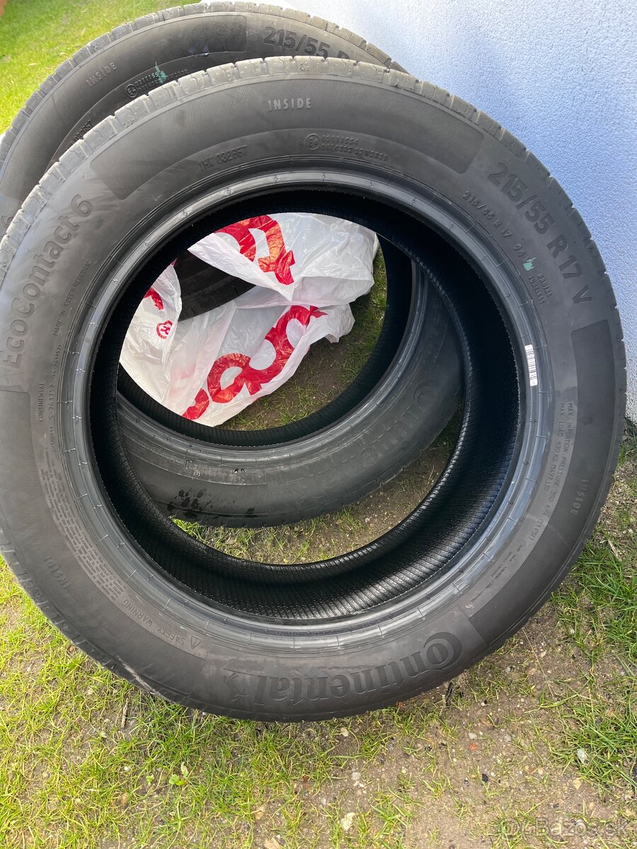 Letné pneumatiky Continental EcoContact 6 215/55/R17 V - 2