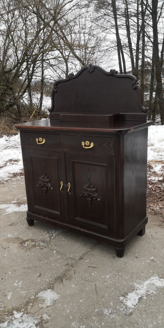 Starožitná komoda tmavá - 2