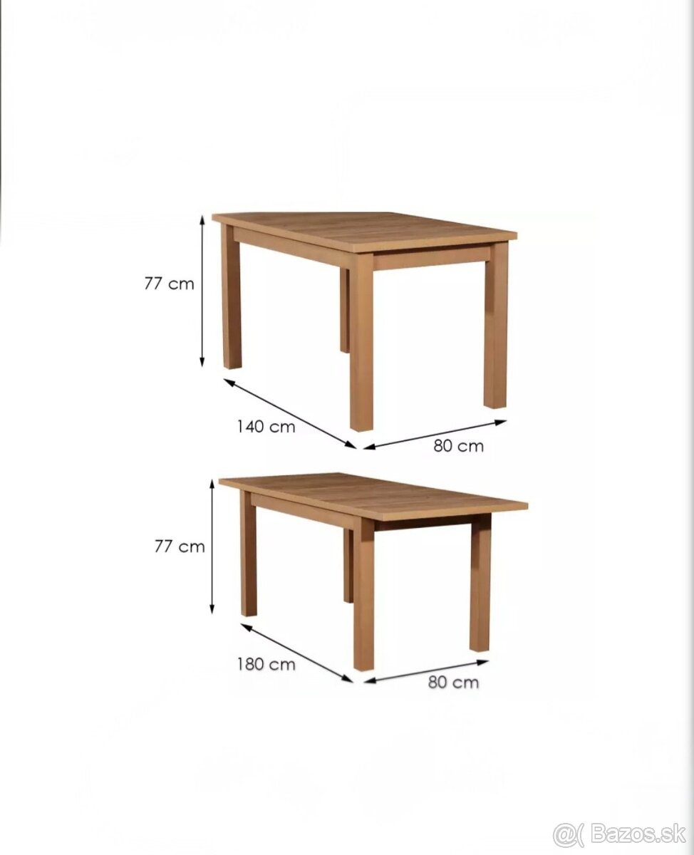 ROZKLADACÍ STÔL dub wotan - 2