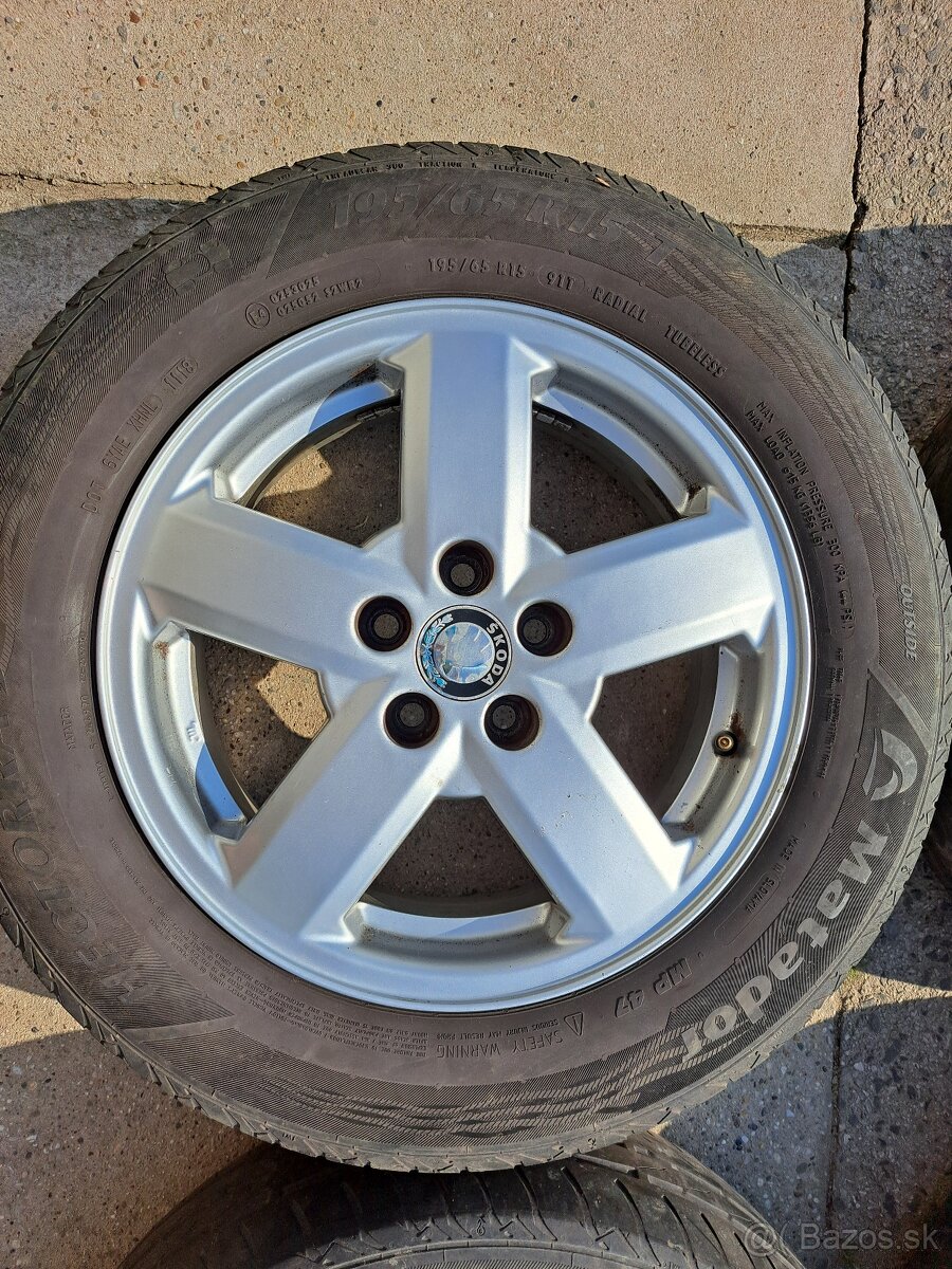 5x100 R15 Škoda - 2