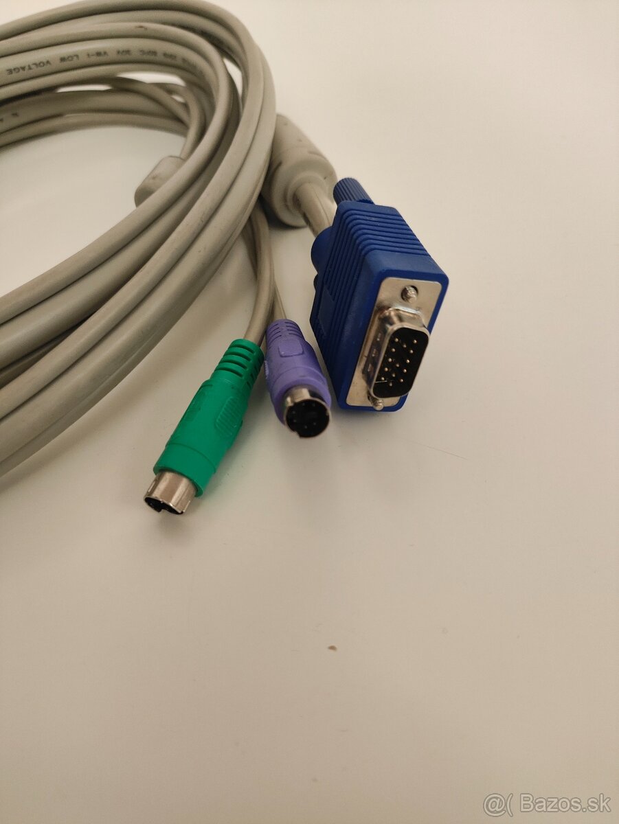 #M055 KVM kábel VGA + PS2 (klávesnica + myš) - 2