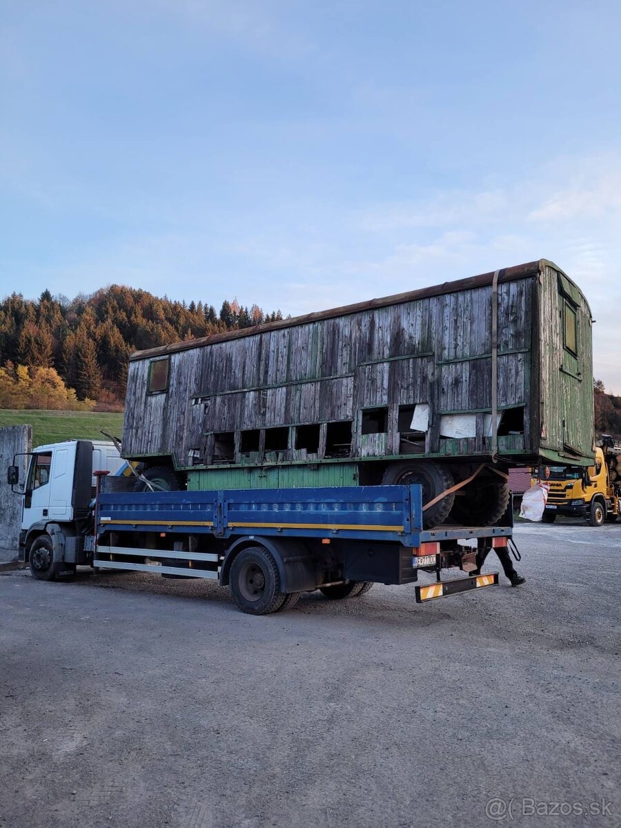 Preprava materiálu autom s hydraulickou rukou (8t, 8m dosah) - 2