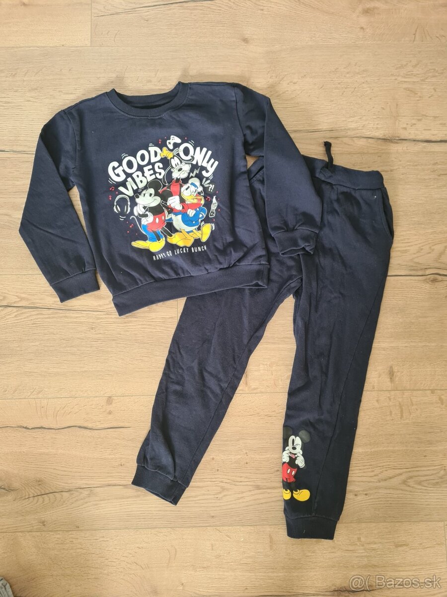 Chlapcensky balik mix teplaky mikiny vel 128/134 - 2