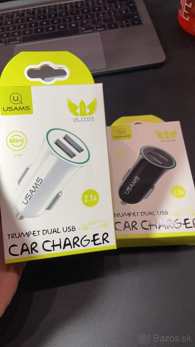 2x USB rýchlonabíjačka do auta - 2