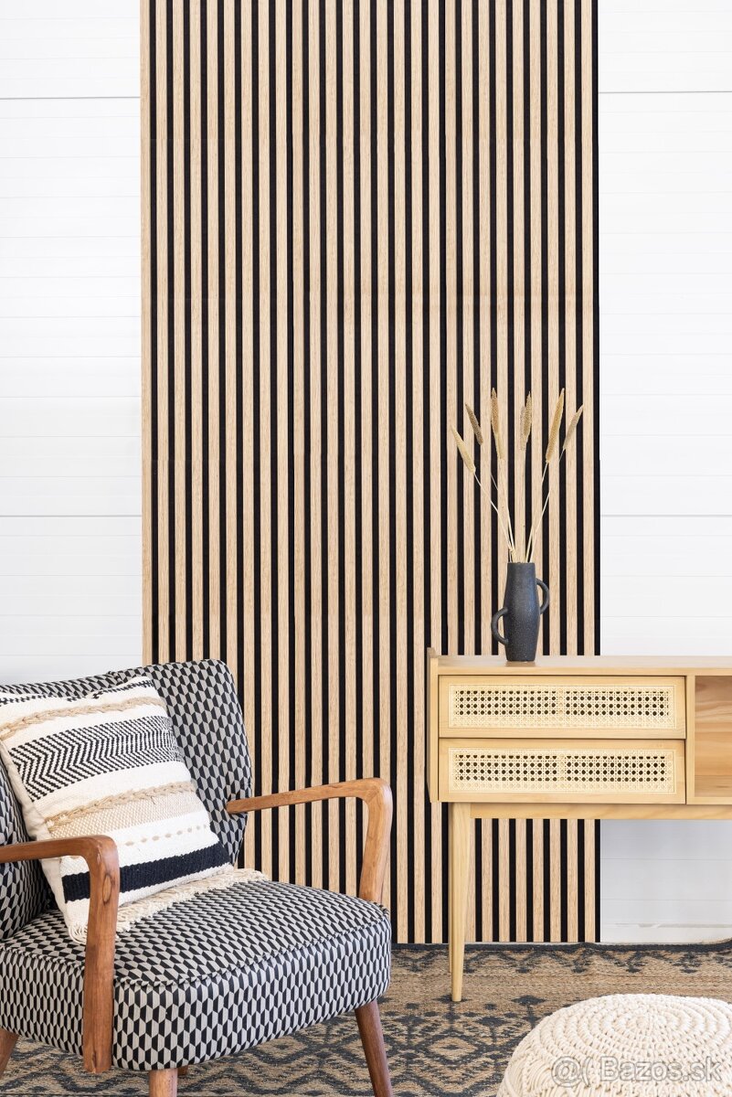 XXL 260x60x2,1cm Akustické panely- DREVO žiadna fólia - 2