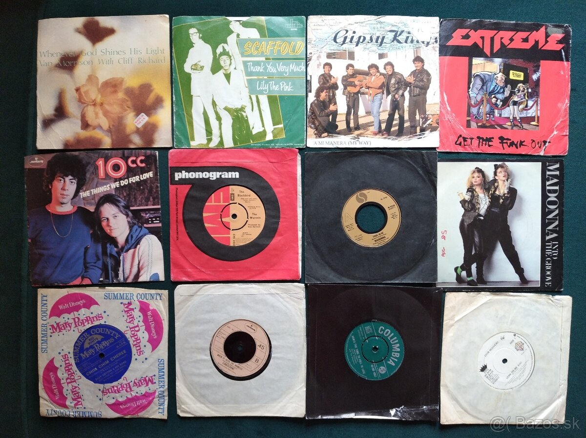 Gramofonové platne SP malé single 7" - 2