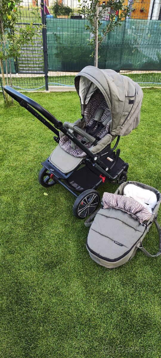 Kočík Gesslein F6 Air + vajíčko Recaro s isofix - 2