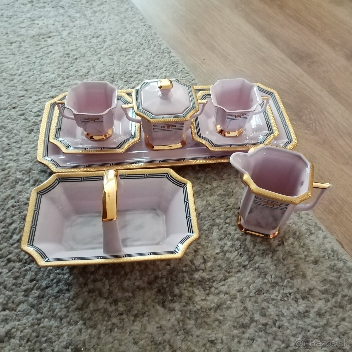 ružový porcelán Empír Chodov - 2