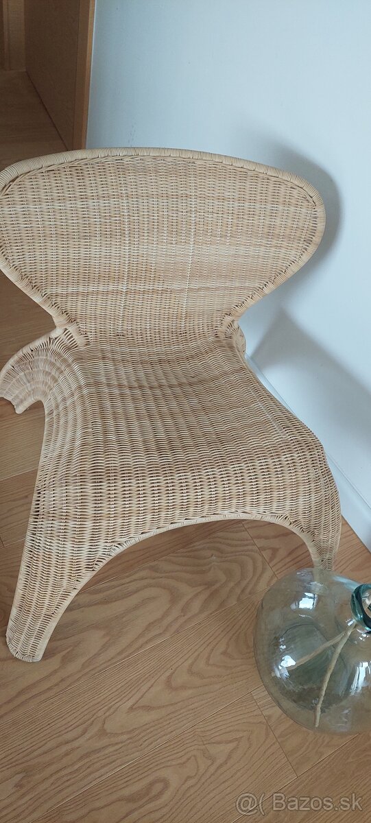 IKEA dizajnové ratanové kreslo - 2