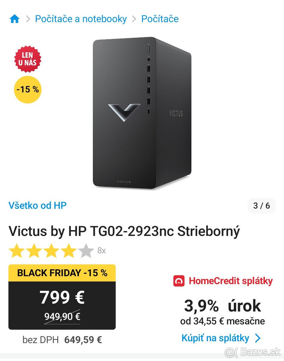 Herné PC Nvidia 4060 8GB + Monitor - 2