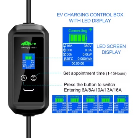 Prenosný Wallbox 11KW 16A EV Charger - 2