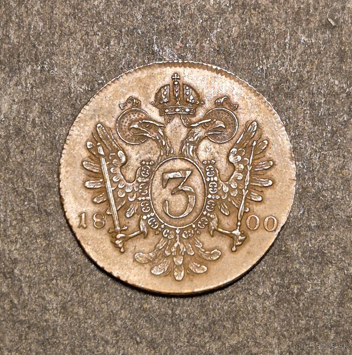 3 Grajciar 1800 C, František I. - 2