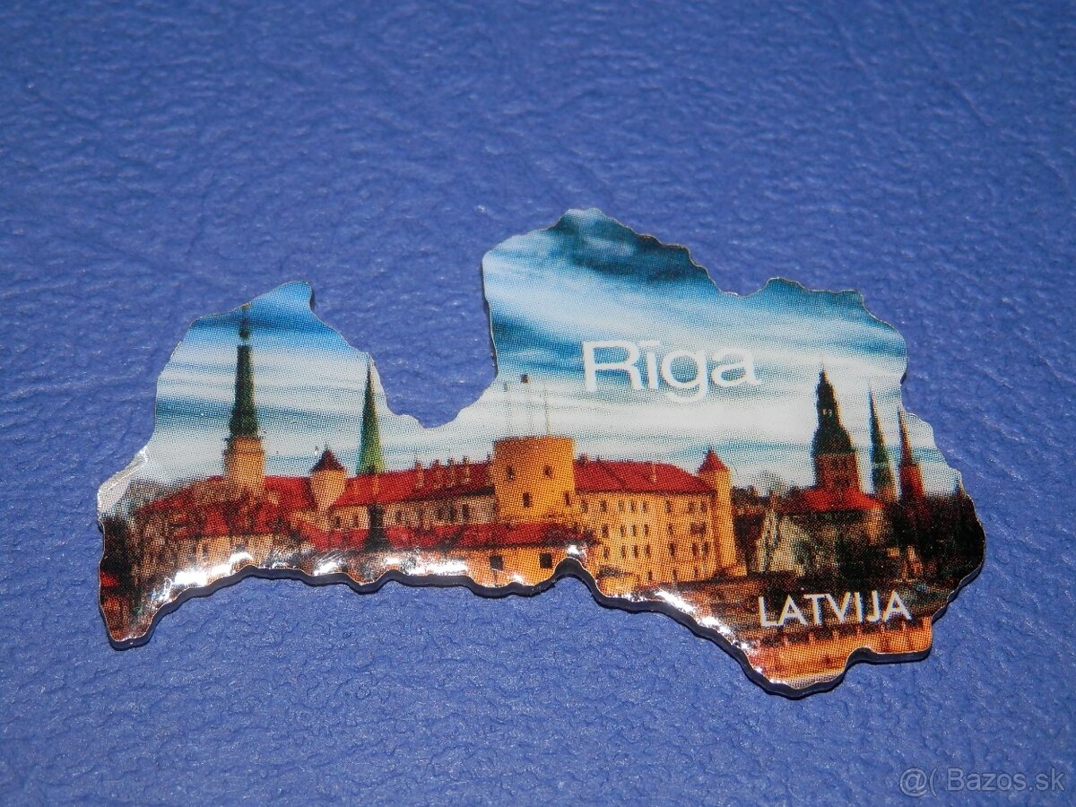 Kovové magnetky LOTYŠSKO - 2