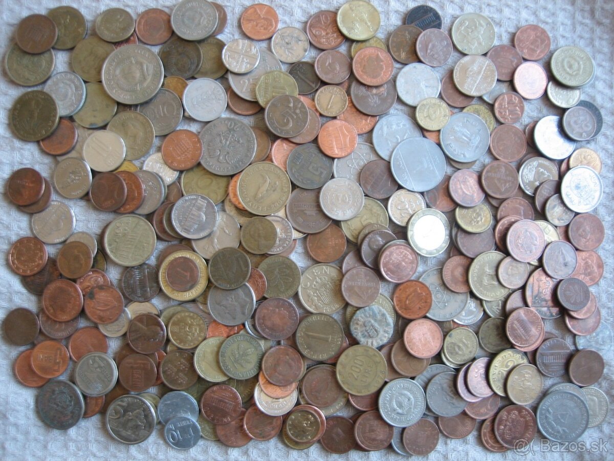 1 kilogram mincí. konvolut č.1. - 2