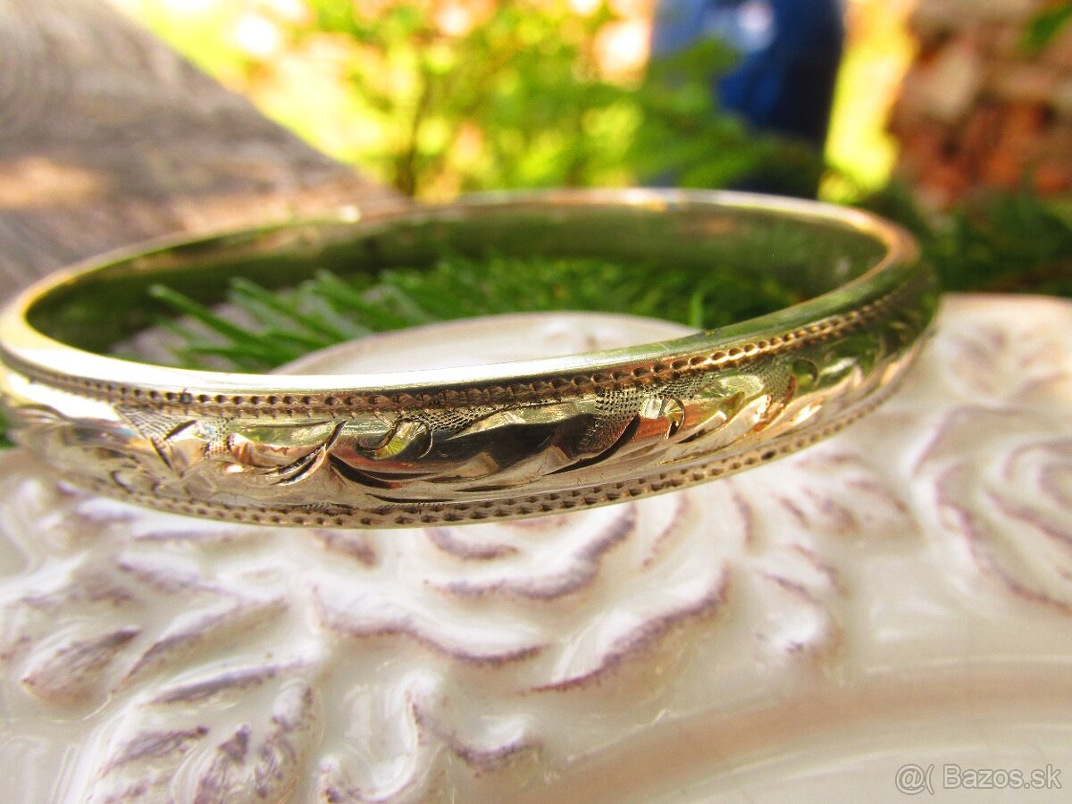 Starý strieborný náramok, Ag 835 - 2