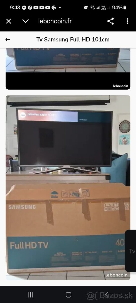 Predám Tv Samsung Full HD 101 cm - 2