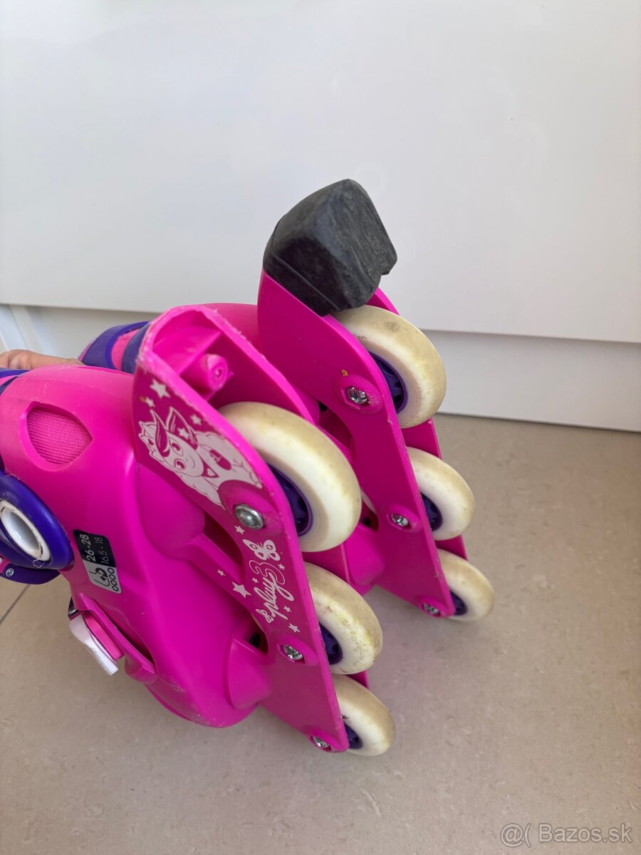 Dievcenske korcule Oxelo 26-28 + chranice - 2