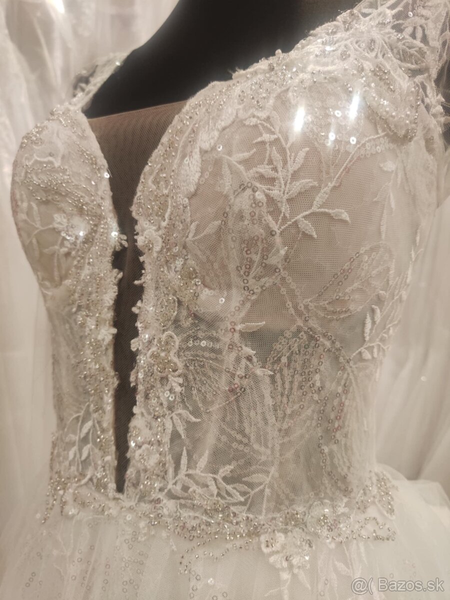 Svadobné šaty 36-38 - 2