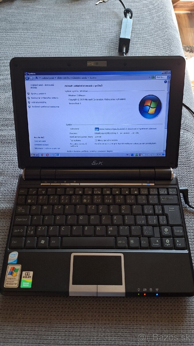 Asus Eee PC 1000H,mini Notebook+Samsung DVD±R/RW napaľovačka - 2