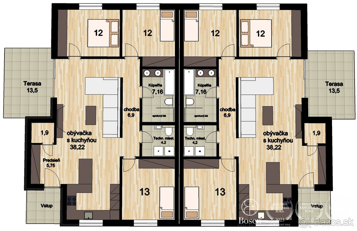 BOSEN | 4izb Rodinný dvojdom so záhradou v Dunajskej Strede - 2