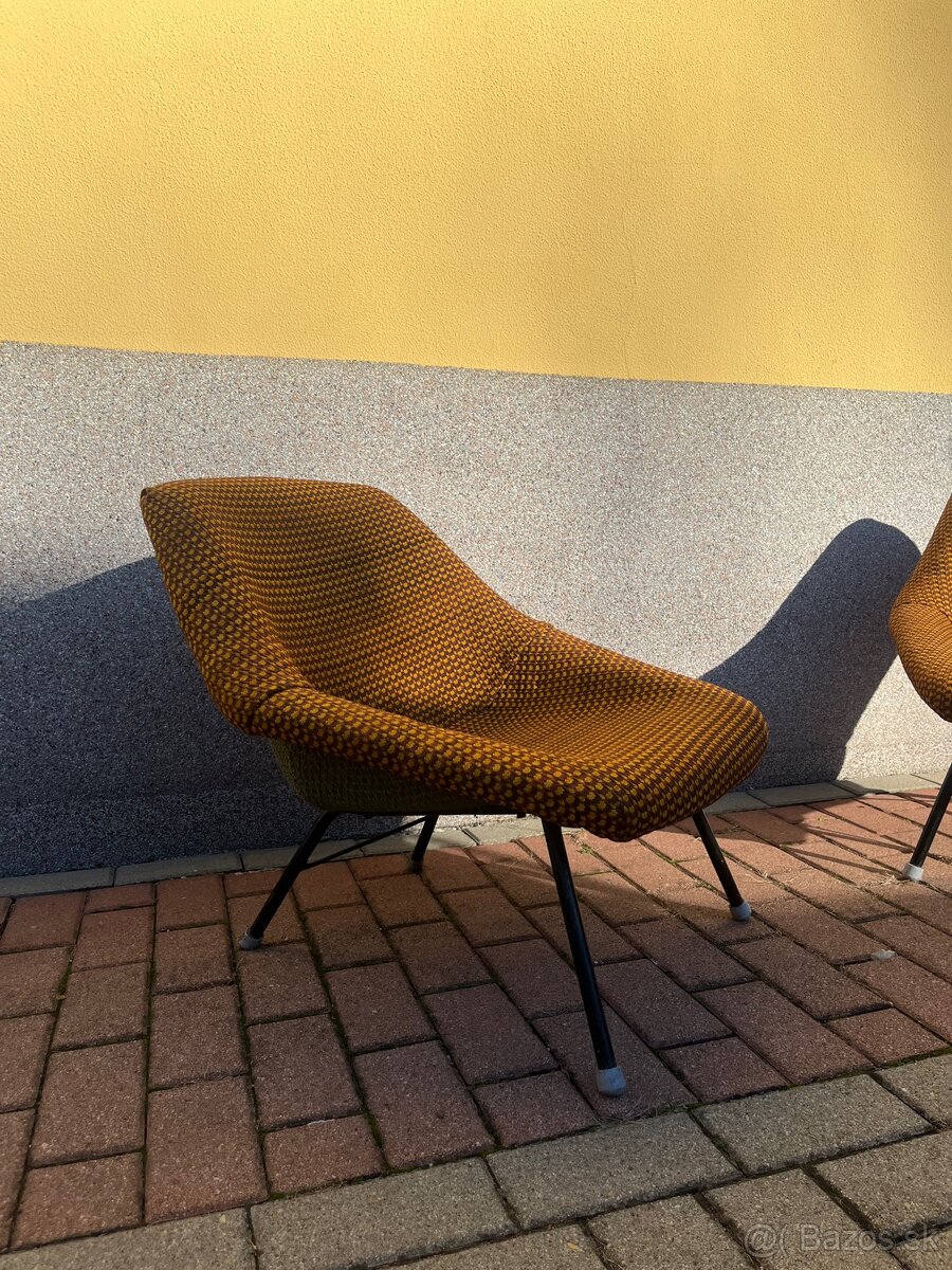 Retro Dizajnové Kresielka Škrupiny - 2