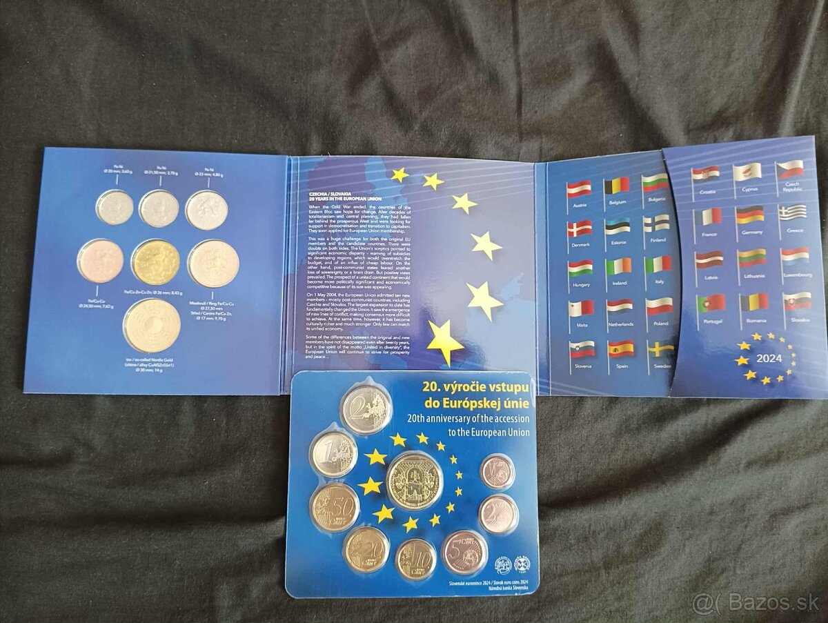 Slovenské euromince a české koruny - vstup do Európskej Únie - 2