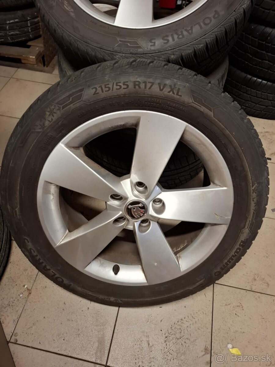 Kompletne zimné kolesá/ disky ŠKODA RATIKON Barum Polaris - 2