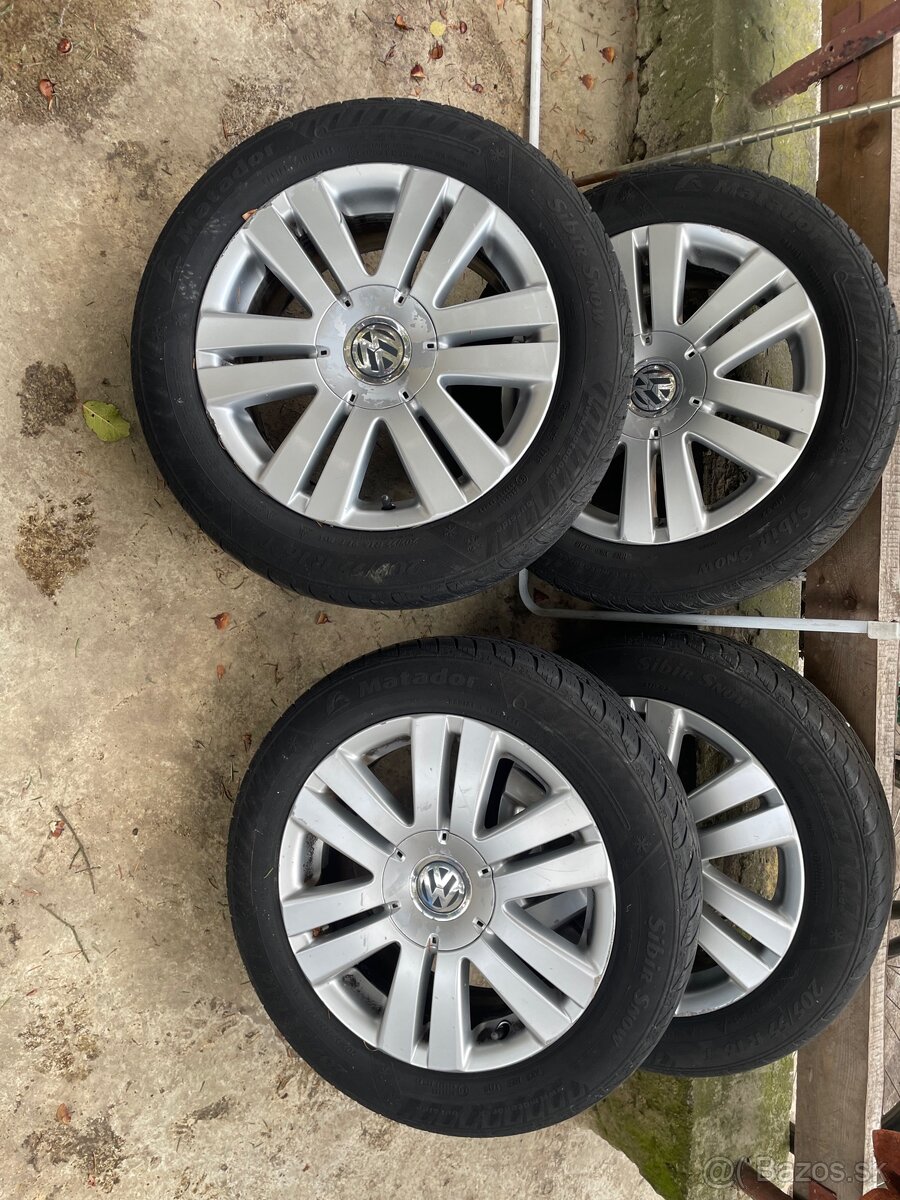 predám originál vw disky r16 + zimné pneu - 2