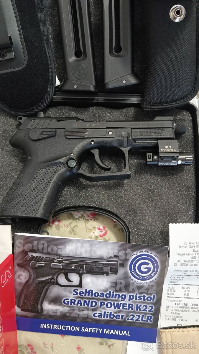 Pištol grand power K22 lr. - 2