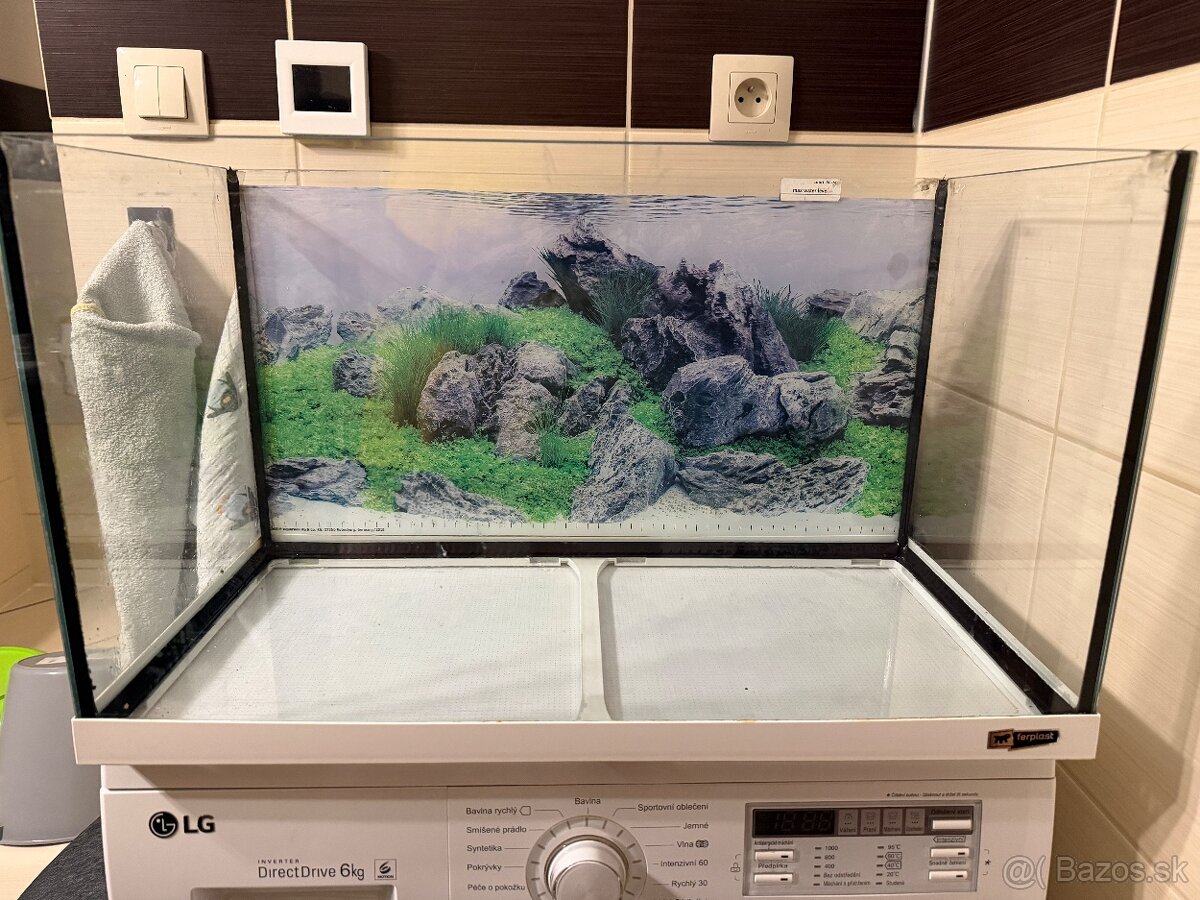 Na predaj lacno akvárium 60l - 2