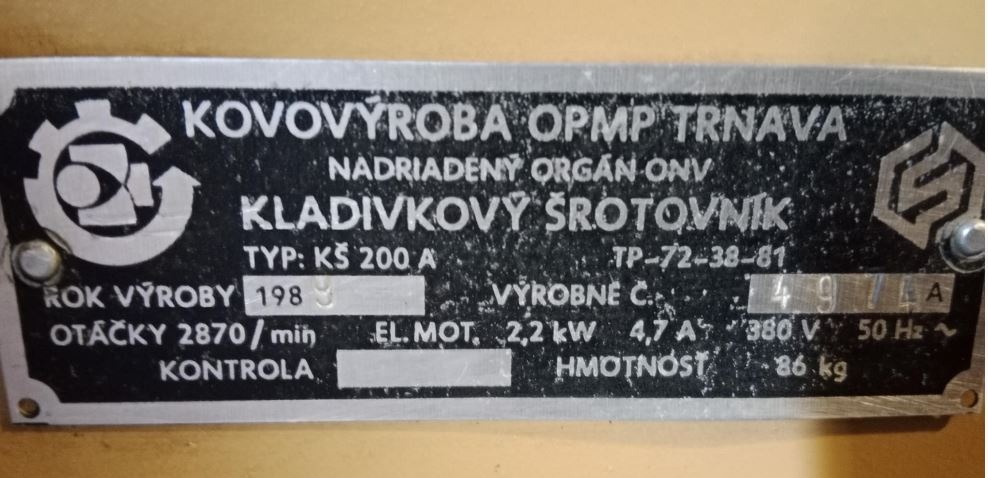 Predám kladivkový šrotovník - 2