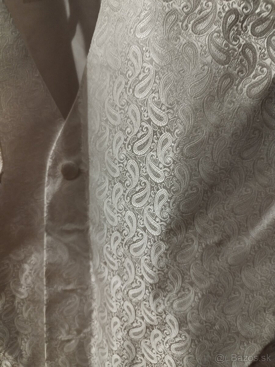 Svadobná vesta s kravatou - 2