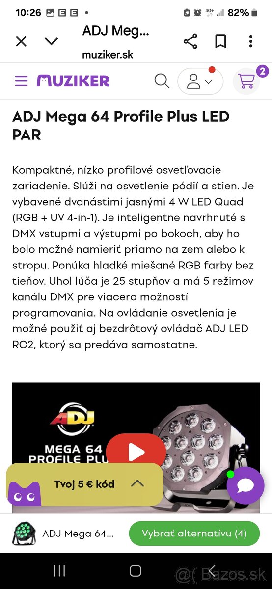 ADJ Mega 64 Profile PLUS 4v1 - 2