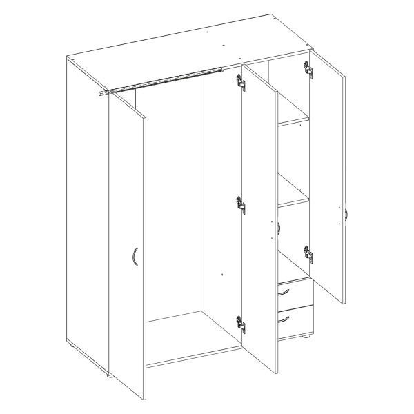 Predám šatníkovú skriňu vo výbornom stave. - 2