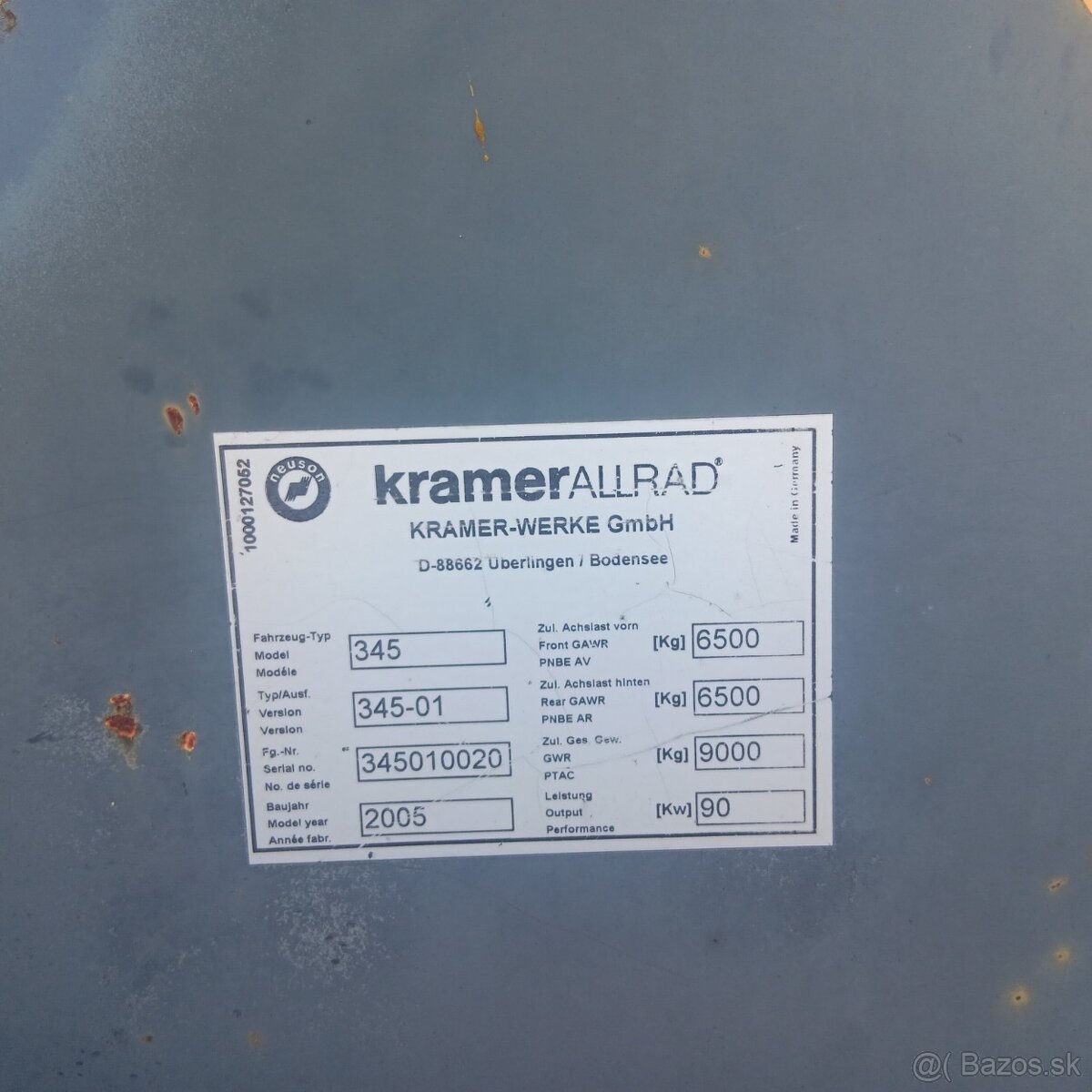 celny nakladač KRAMER 880 - 2