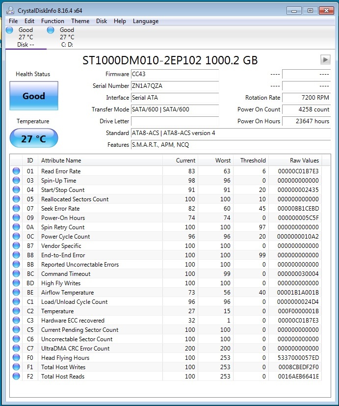Predám 3.5" HDD 1TB Seagate Barracuda ST1000DM010 - 2