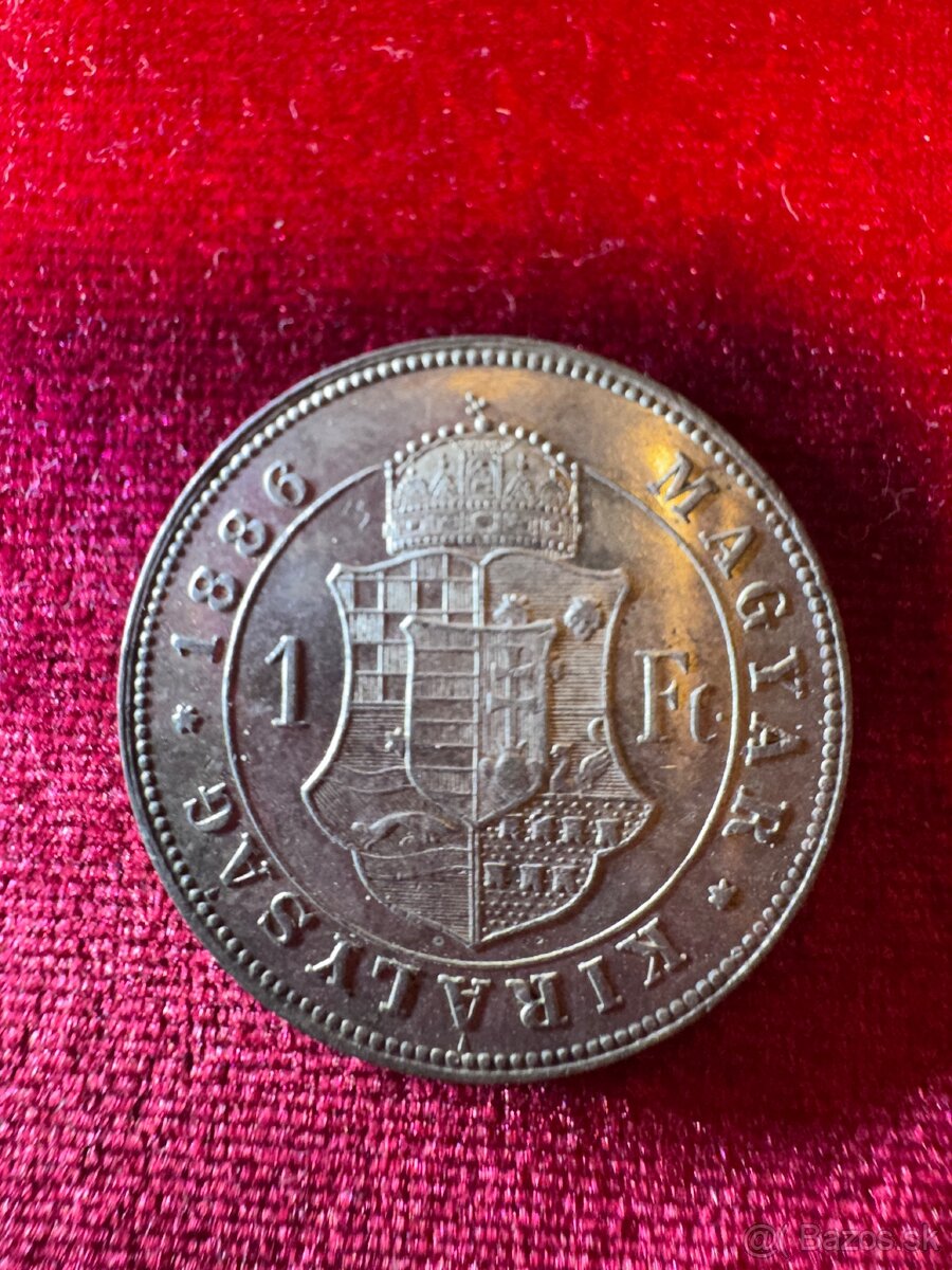 Zlatnik 1886 kb stav RL - 2