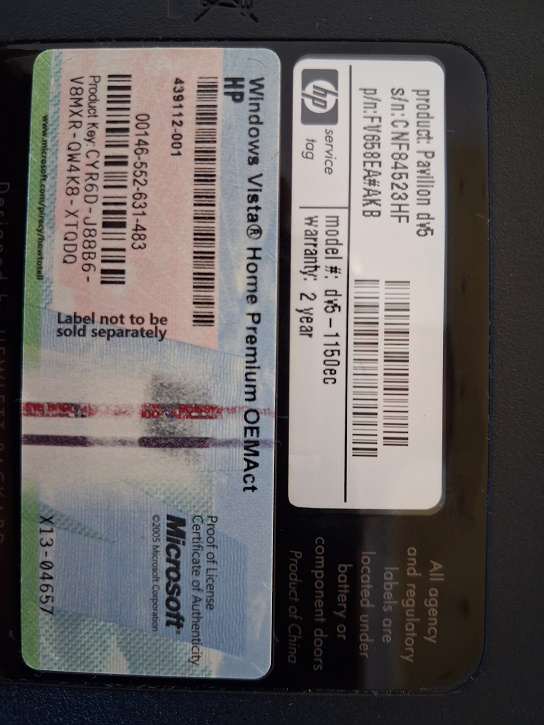 HP DV5 - 2