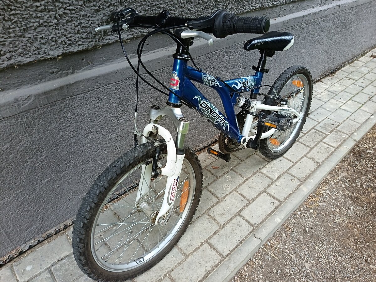 Detský celoodpružený bicykel Dinotti - 2