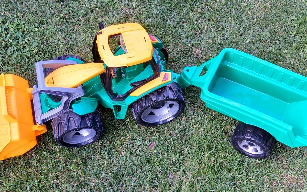 Traktor Dĺžka 110cm+ vlečka - 2